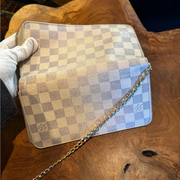 Louis Vuitton Damier Azur Zippy Zip Around Organizer Long Wallet xl size - Picture 11 of 15